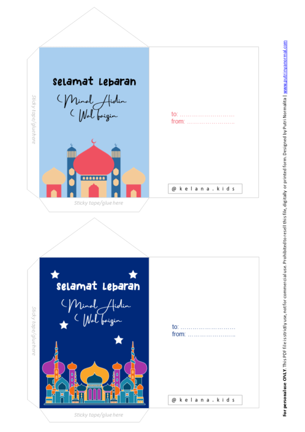 Download Free Printable AMPLOP LEBARAN DIY LUCU Gratis! - Image 9