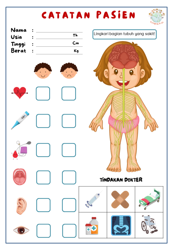 [ Printable Tematik ] Worksheet Tema Mengenal Profesi / Pekerjaan - Image 6