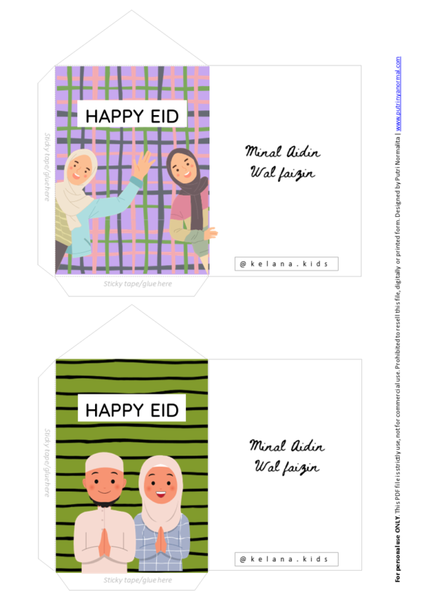 Download Free Printable AMPLOP LEBARAN DIY LUCU Gratis! - Image 6