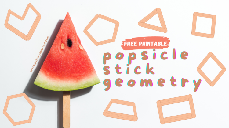Printable Gratis Popsicle Stick Es Krim Geometri Shape Templates