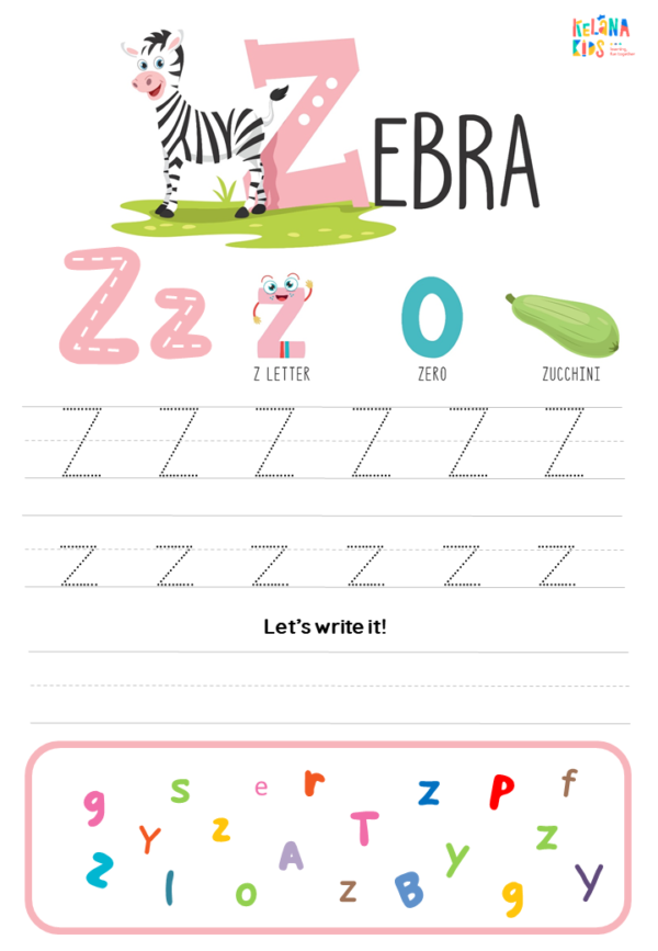 [ Seri Toddler Worksheet ] Tracing Phonics Alphabet Bahasa Inggris - Image 6