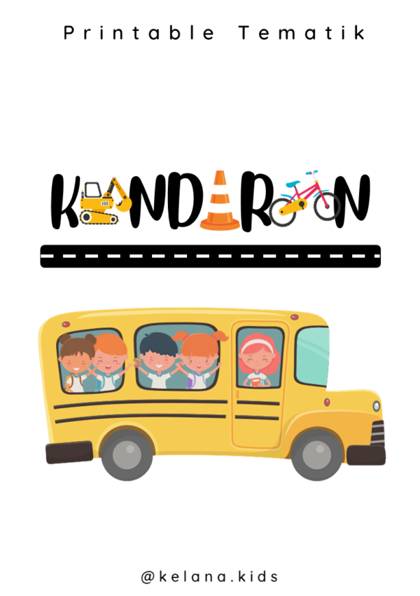[ Seri Printable Tematik ] Worksheet Kendaraan / Alat Transportasi - Image 7