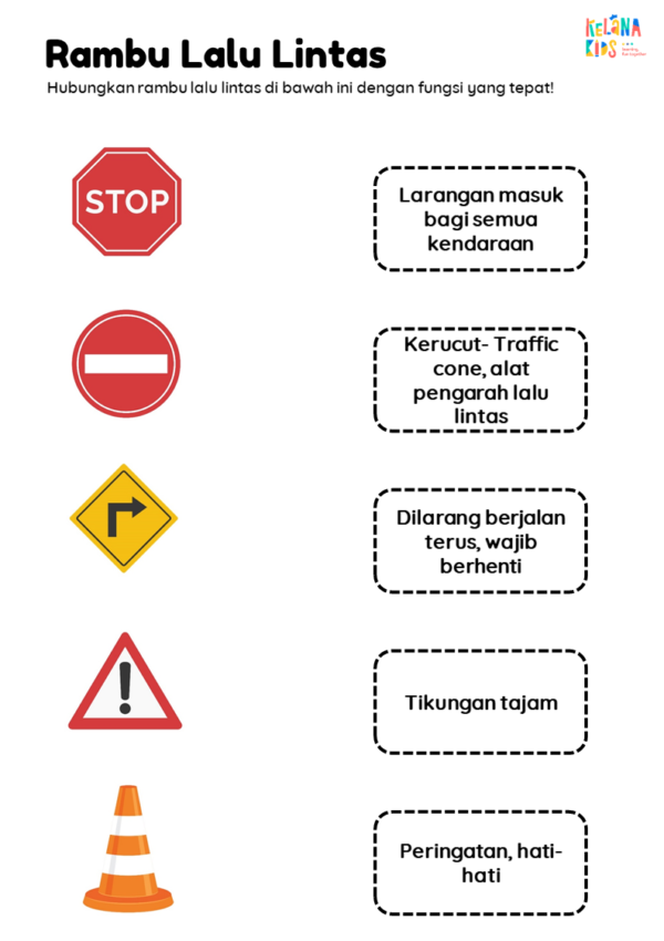 [ Seri Printable Tematik ] Worksheet Kendaraan / Alat Transportasi - Image 3