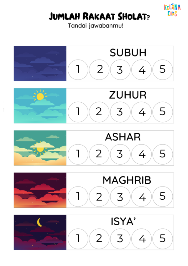 [ Seri Printable Muslim ] Worksheet Hijaiyah Agama Islam - Image 5
