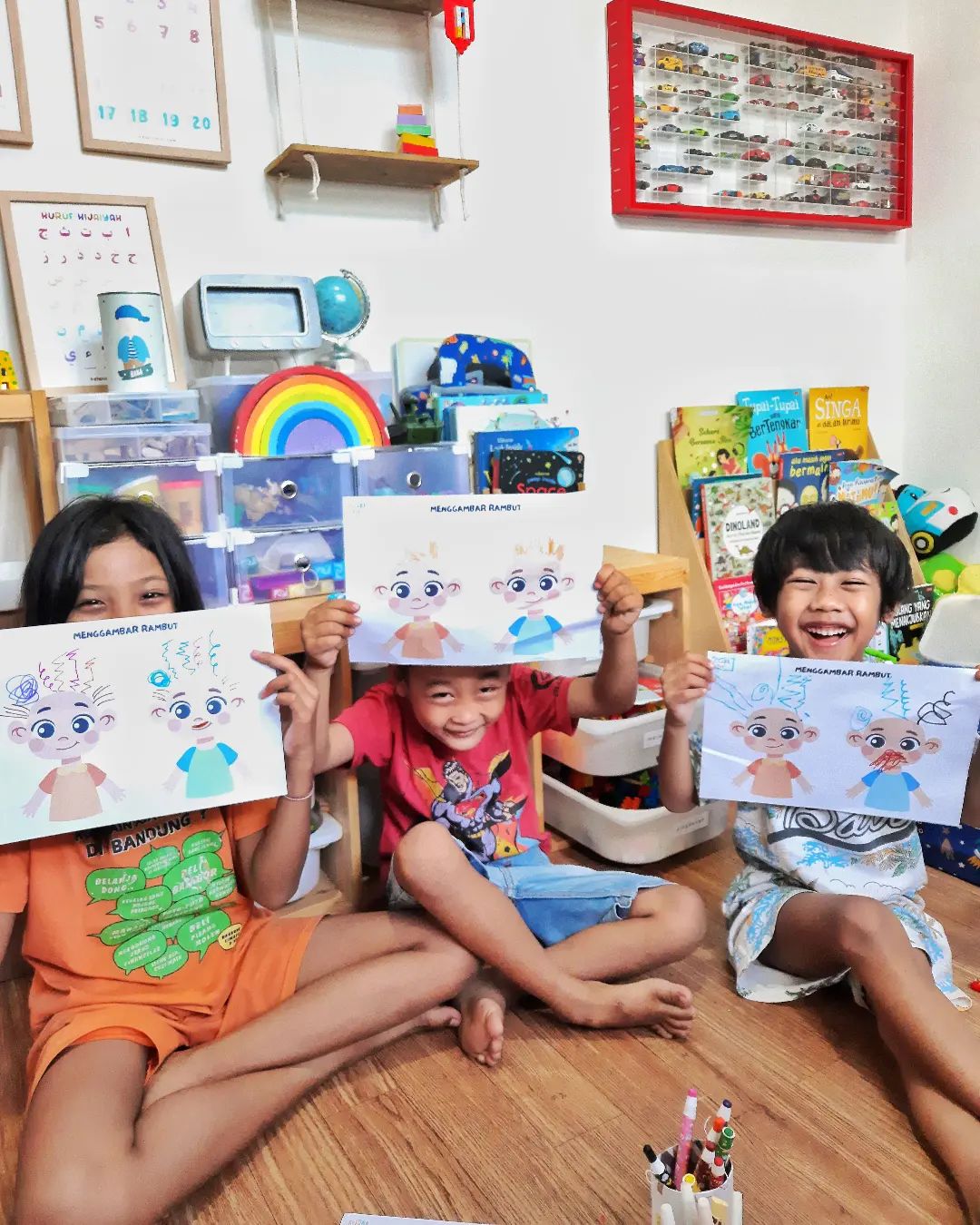 Roll the dice then trace the hair 

Salah satu lembar kerja di dalam Worksheet T...