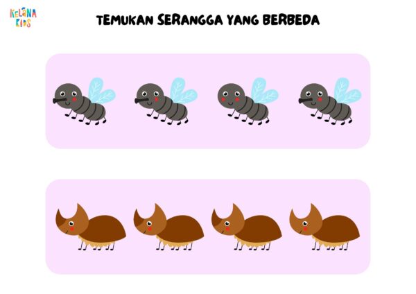 [ Seri Printable Tematik ] Worksheet Mencari Perbedaan Spot The Differences - Image 4