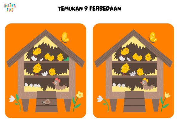 [ Seri Printable Tematik ] Worksheet Mencari Perbedaan Spot The Differences - Image 5