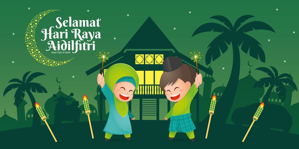 100+ Ucapan Eid Mubarak / Lebaran [ Bahasa Indonesia - Inggris ]