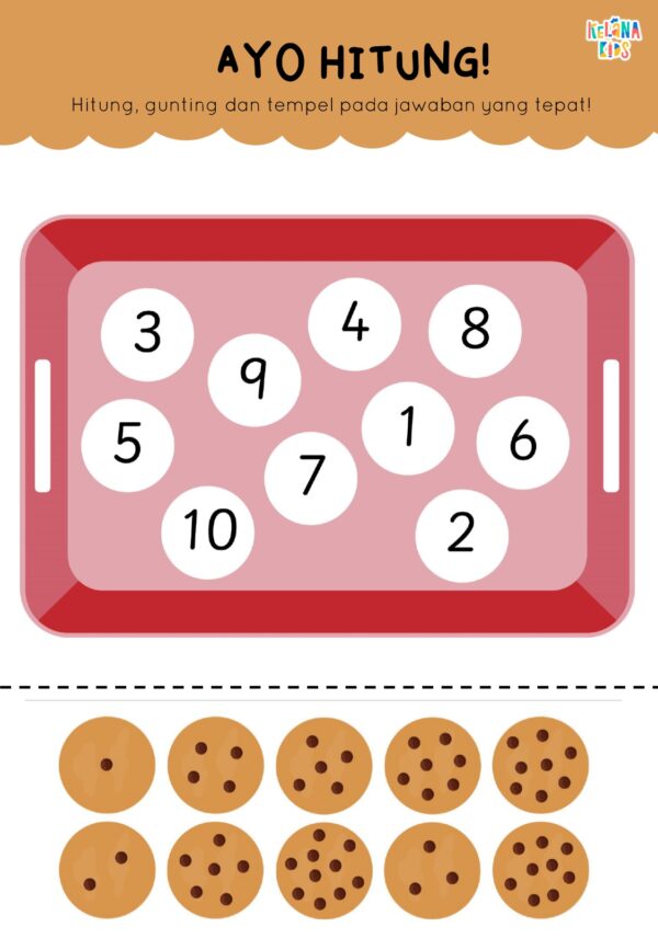 [ Seri Toddler Worksheet ] Printable Belajar Berhitung Volume 1 - Image 5