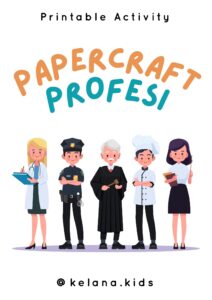 [ Printable Activity ] Paper Craft Tema Profesi Berbagai Pekerjaan
