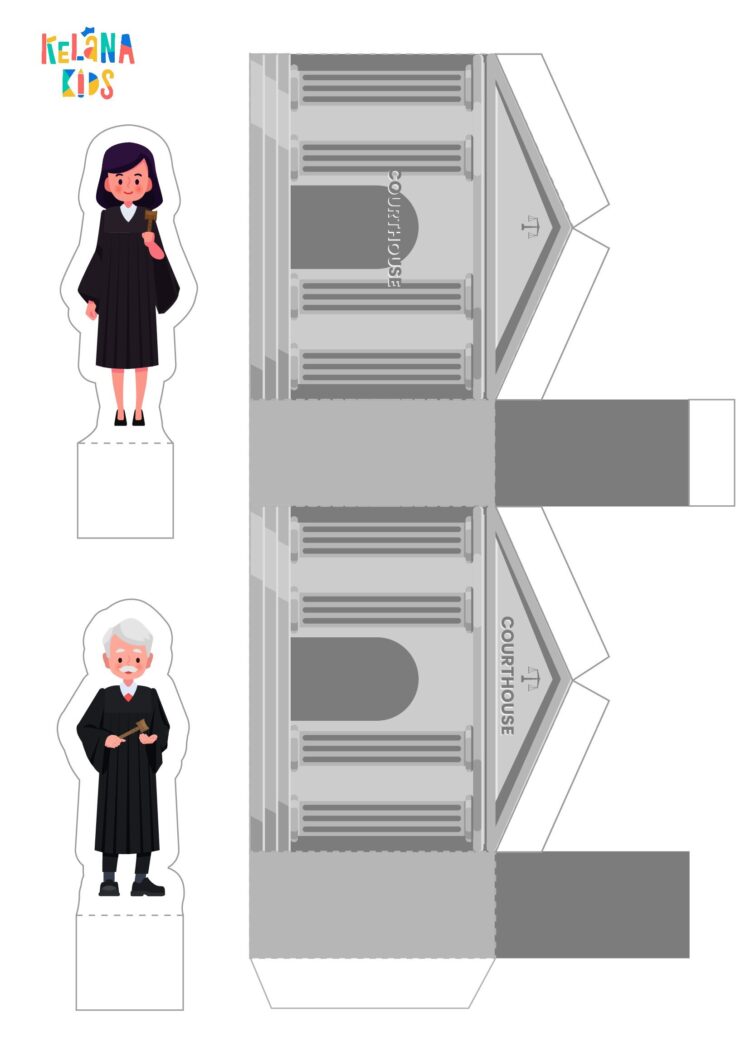 [ Printable Activity ] Paper Craft Tema Profesi Berbagai Pekerjaan ...