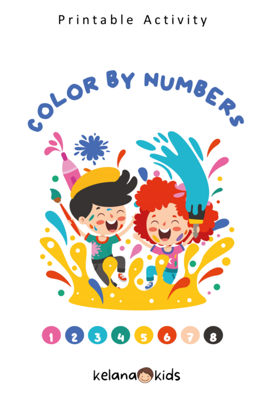 [ Printable Activity ] Color by Numbers - Kelanakids.com