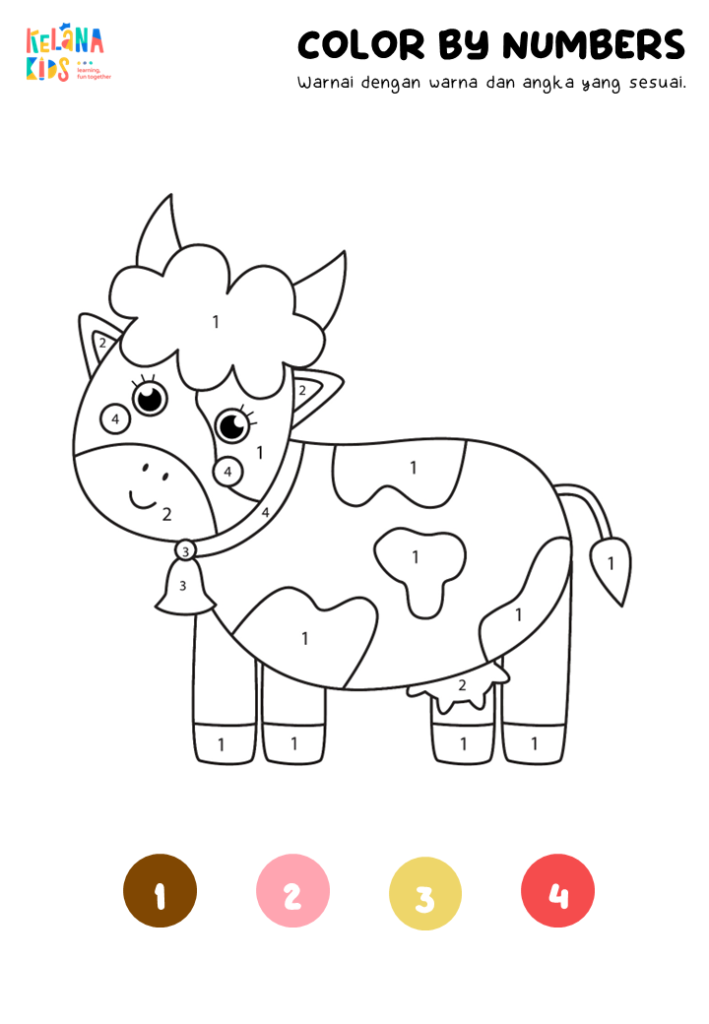 [ Printable Activity ] Color by Numbers - Kelanakids.com