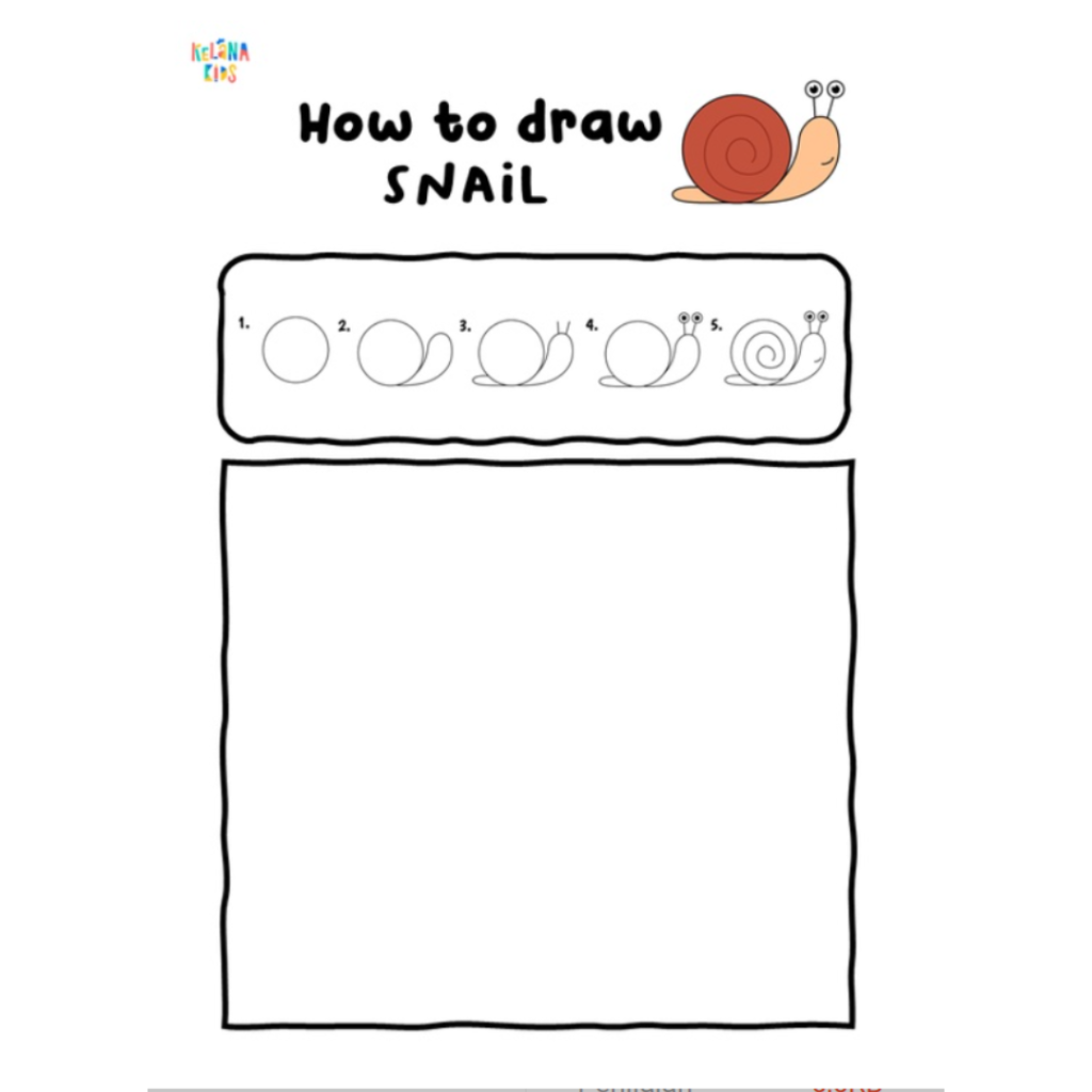 Spesifikasi Printable Worksheet Aktivitas How to Draw