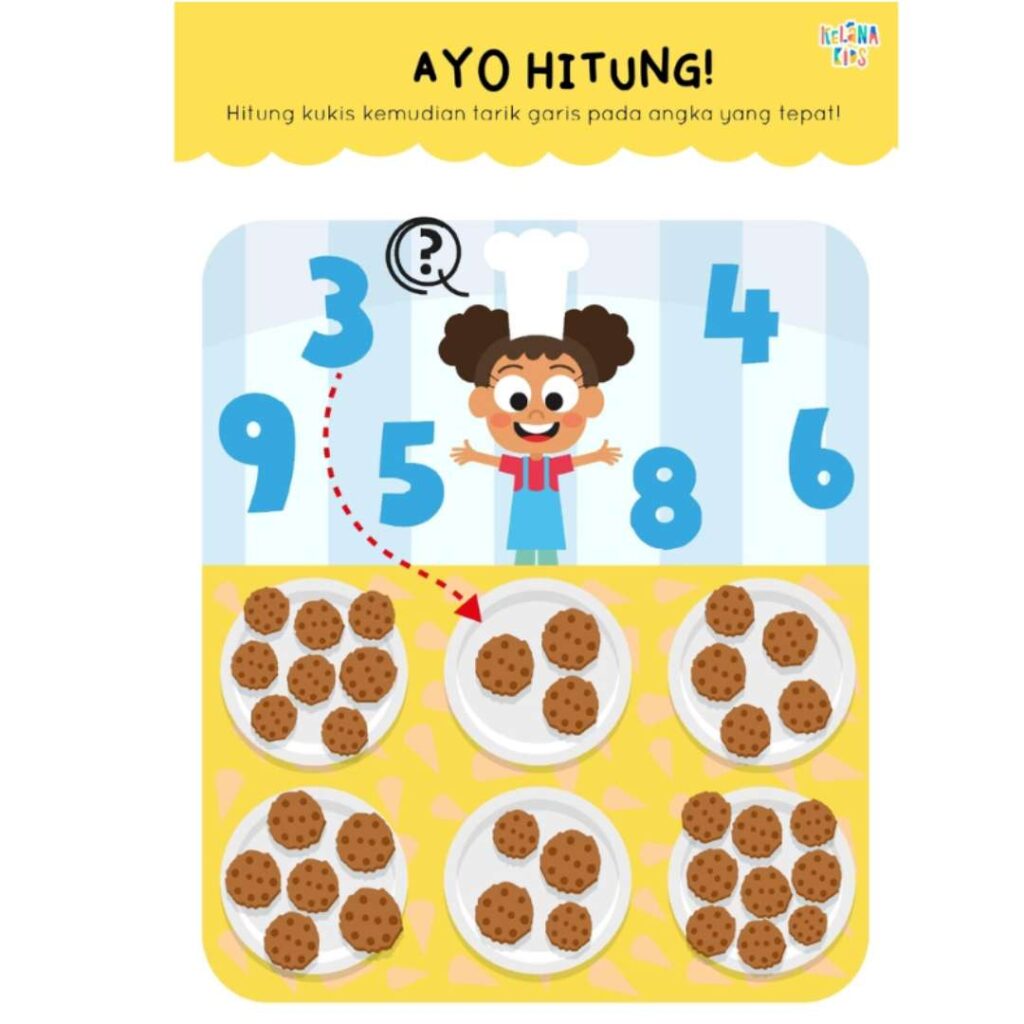 Spesifikasi Printable Worksheet Belajar Berhitung Vol 1