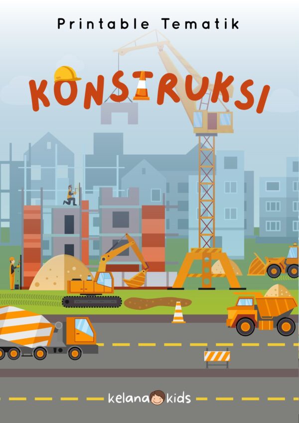 [ Seri Printable Tematik ] Worksheet Konstruksi - Image 2