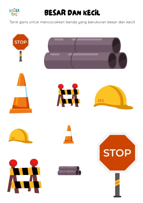 [ Seri Printable Tematik ] Worksheet Konstruksi - Image 4