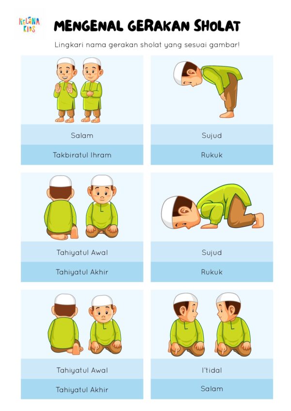 [ Seri Printable Muslim ] Worksheet Tematik Muslim Volume 2 - Image 6