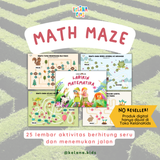 [ Printable Activity ] Worksheet Labirin Matematika