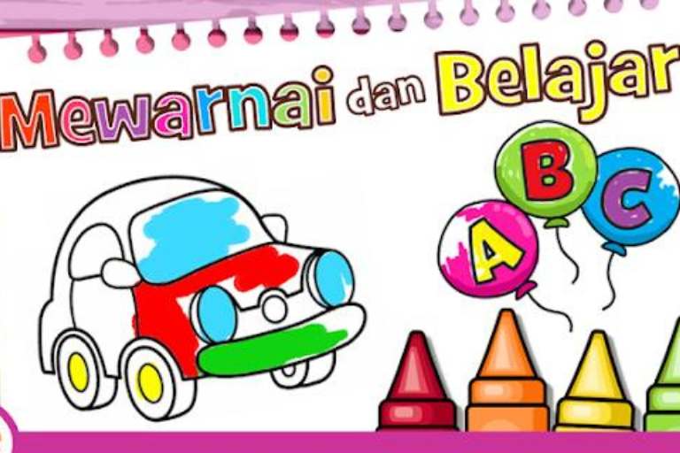 Coloring & Learn permainan game edukasi untuk anak 3 tahun

