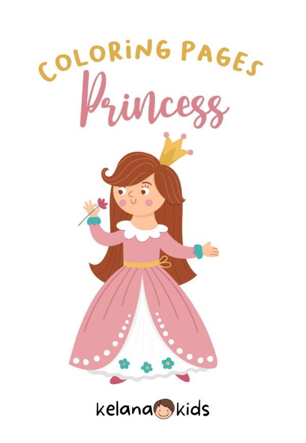 [ Printable Activity ] Lembar Mewarnai Gambar - Tema Princess - Image 2