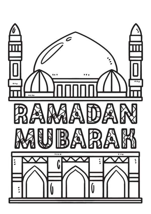 Mewarnai Gambar Tema Ramadhan (2)